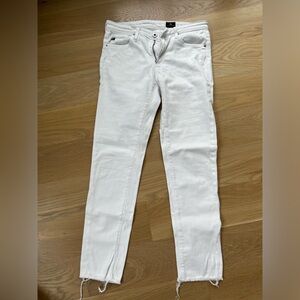 AG Stevie Ankle white jeans - sz 26